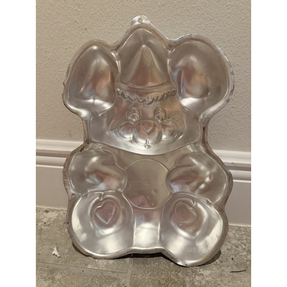 1985 Vintage Wilton Popples Bear Cake Pan Baking Aluminum 502-9406